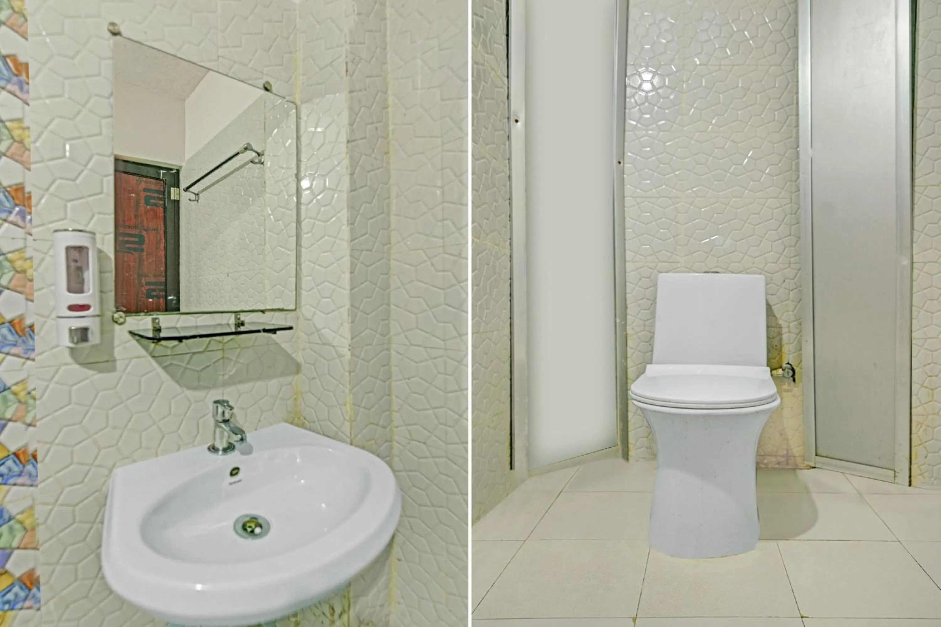 Bathroom in Super Hotel O OXY SHIVANI RESIDENCY