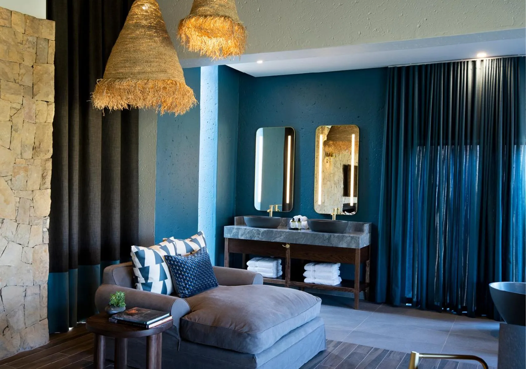 Bathroom in Babohi at Qwabi Private Game Reserve by NEWMARK