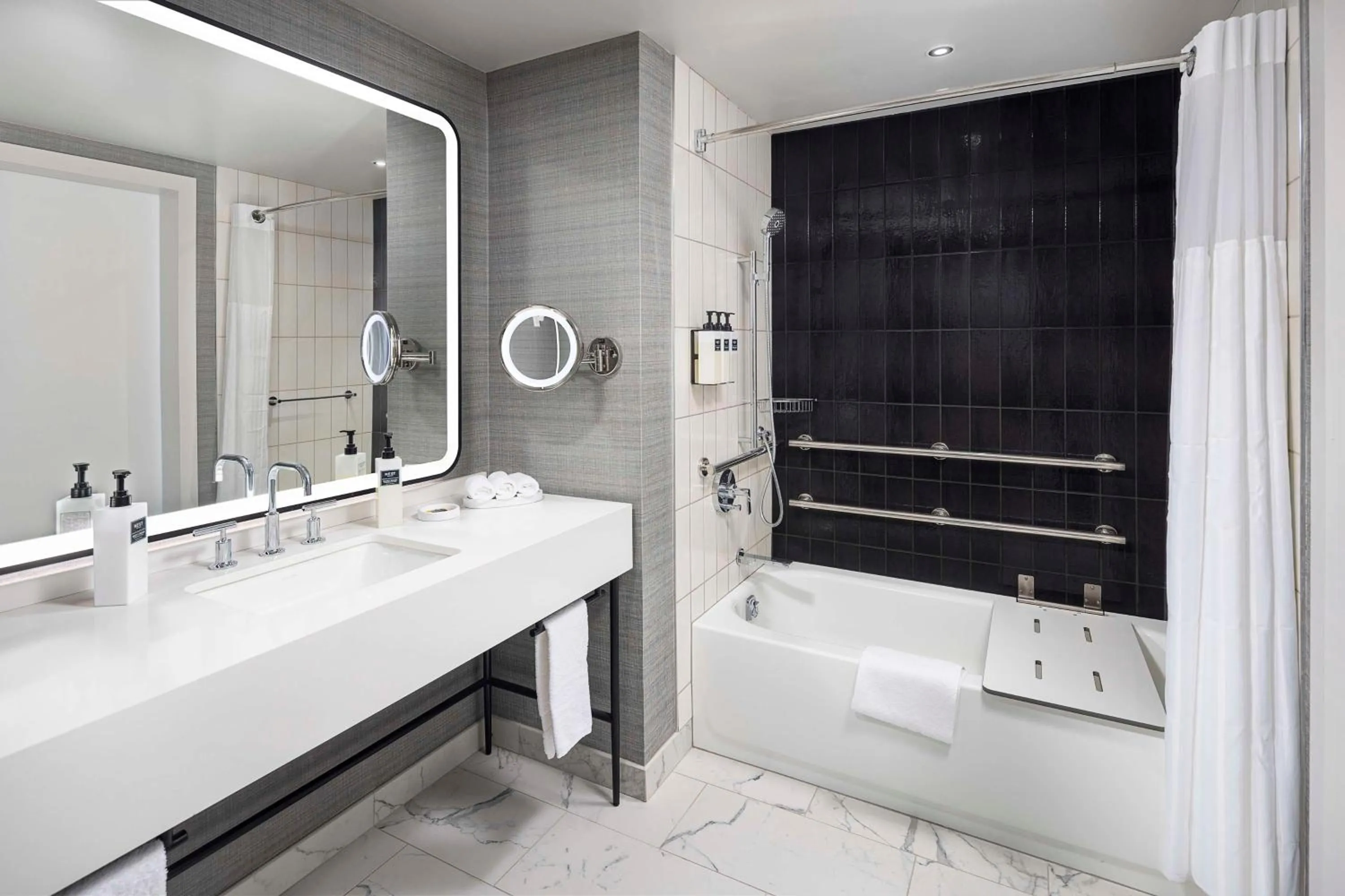 Bathroom in Signia By Hilton Atlanta Georgia World Congress Center