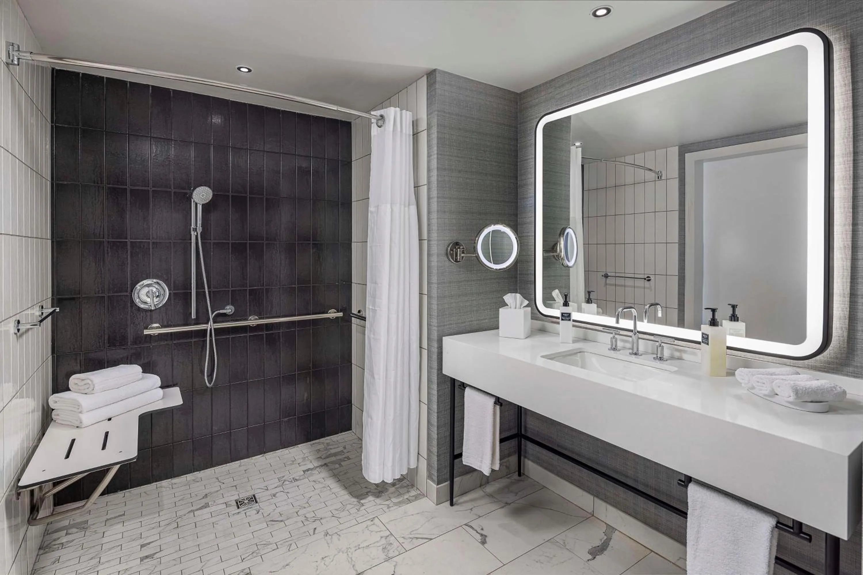 Bathroom in Signia By Hilton Atlanta Georgia World Congress Center