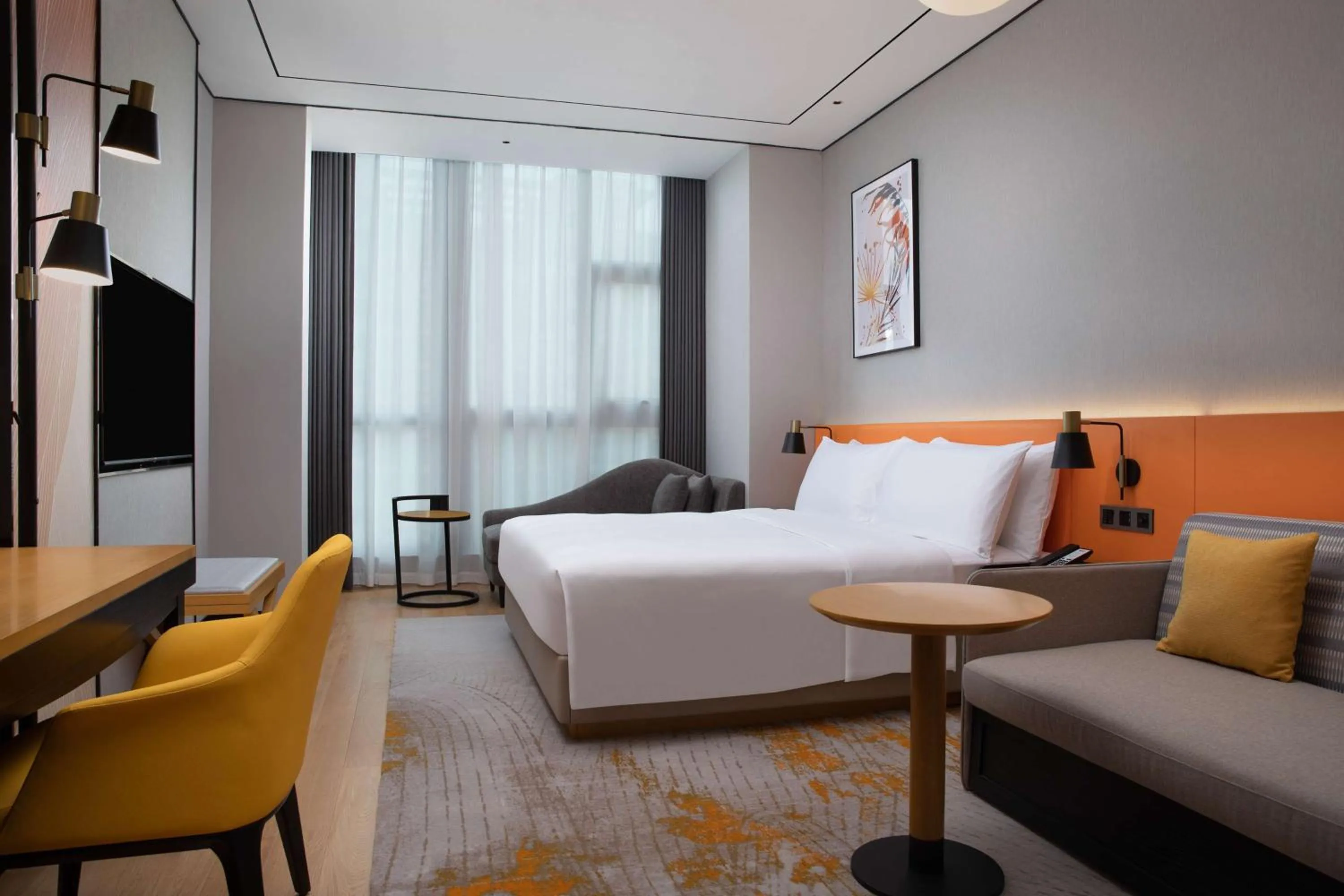 Bed in Hilton Garden Inn Hangzhou Xiaoshan