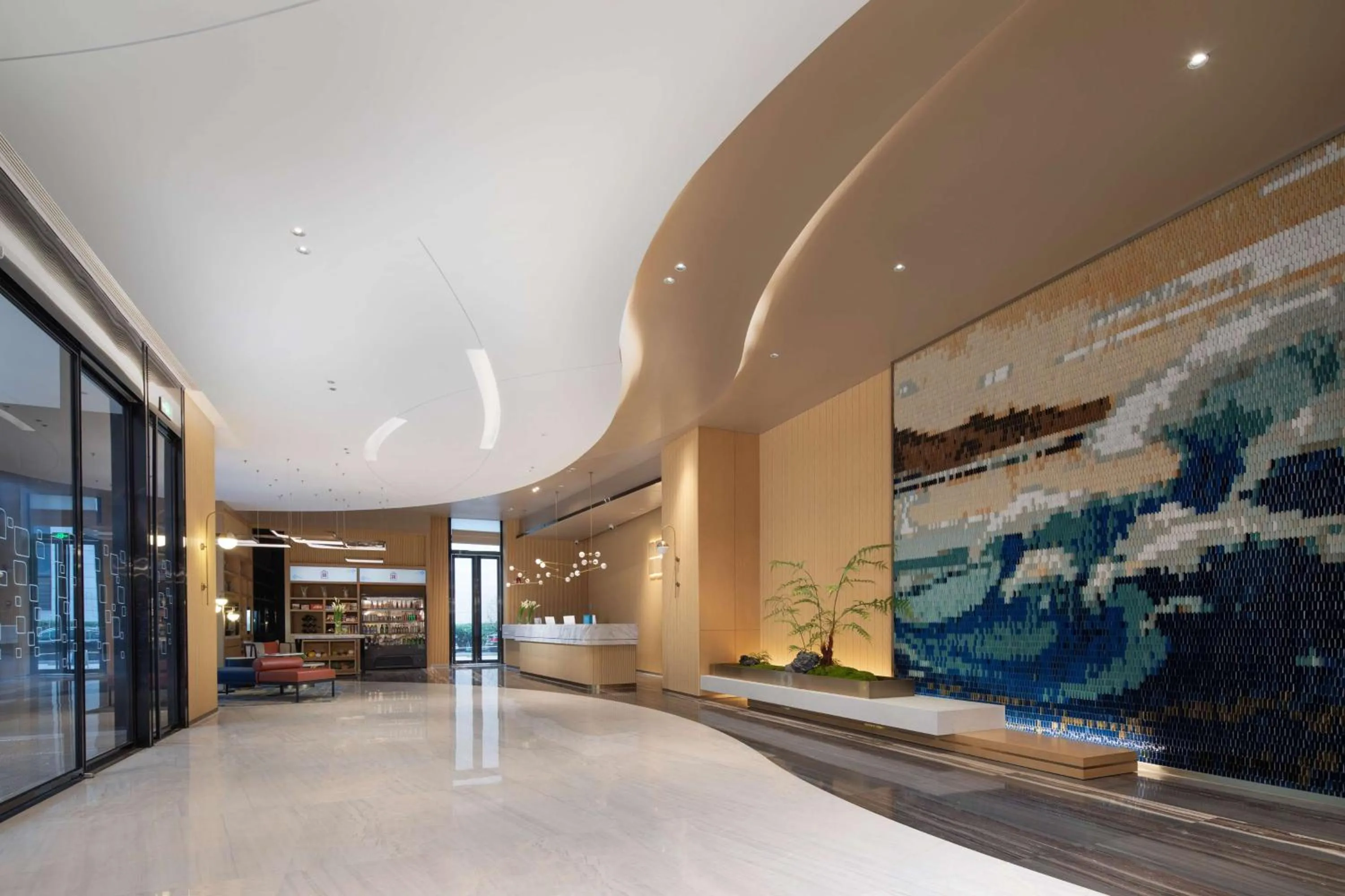 Lobby or reception in Hilton Garden Inn Hangzhou Xiaoshan