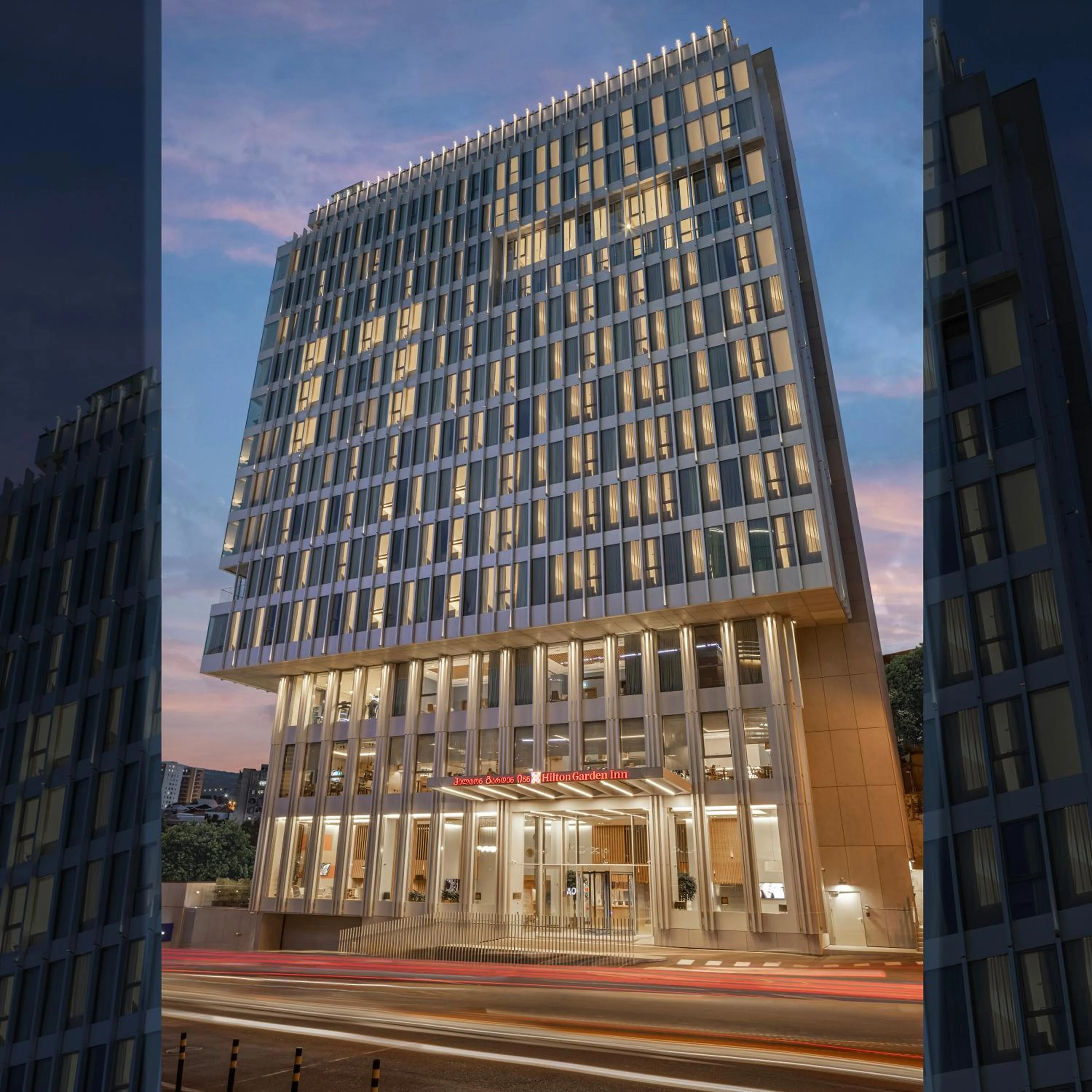 Property building in Hilton Garden Inn Tbilisi Riverview