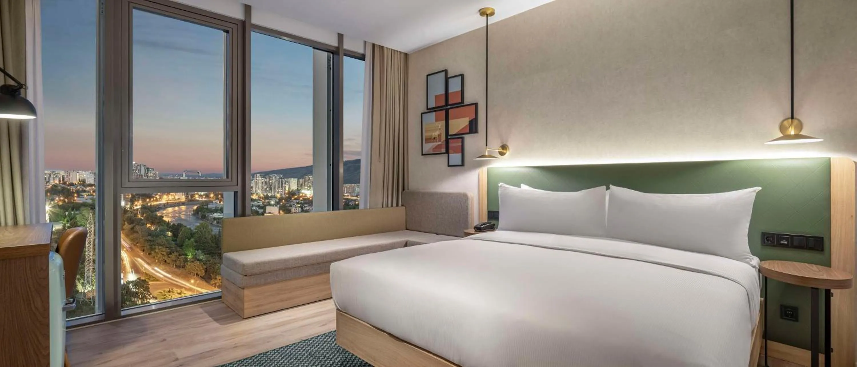 Living room, Bed in Hilton Garden Inn Tbilisi Riverview
