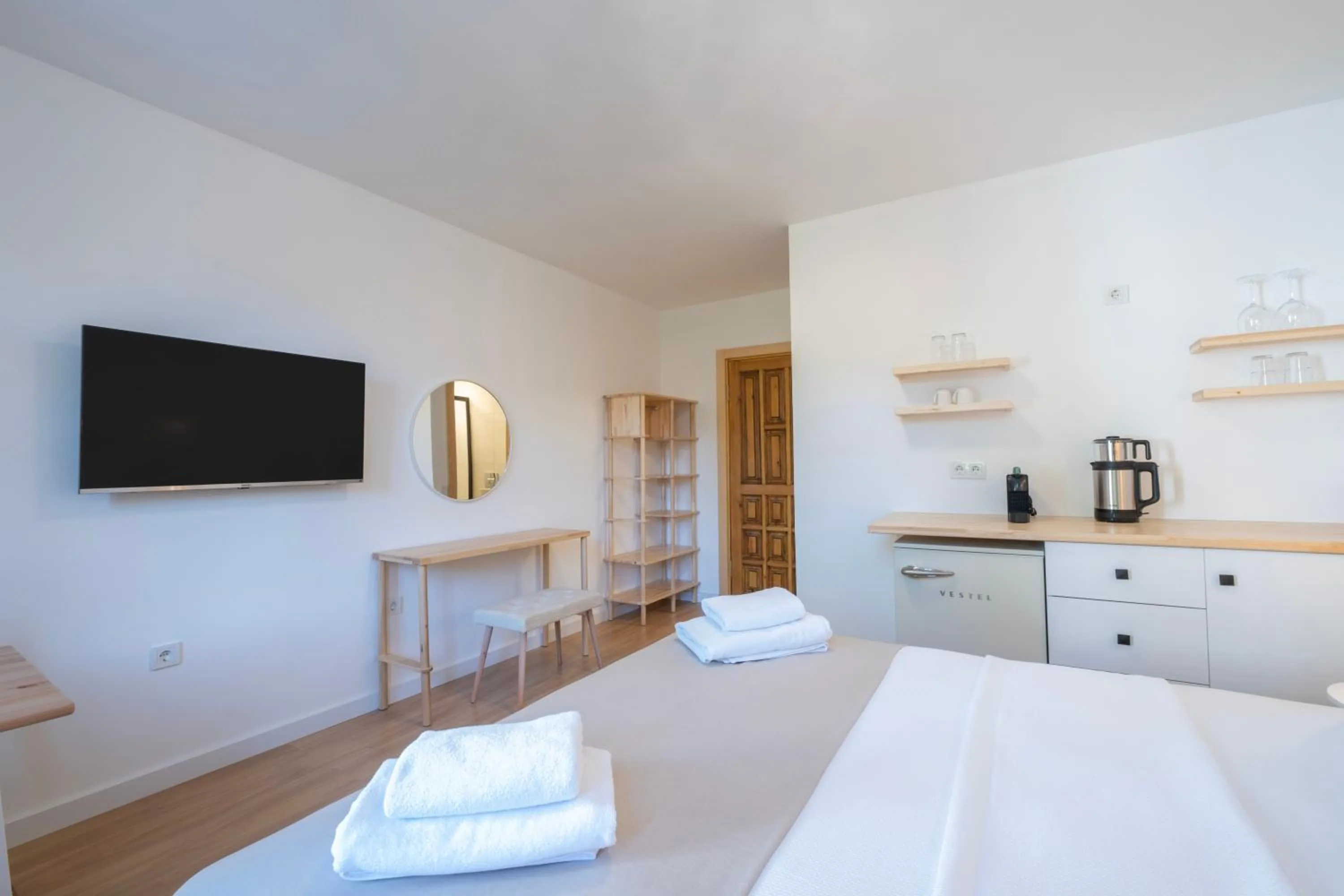 Coffee/tea facilities, Bed in Audo Studio