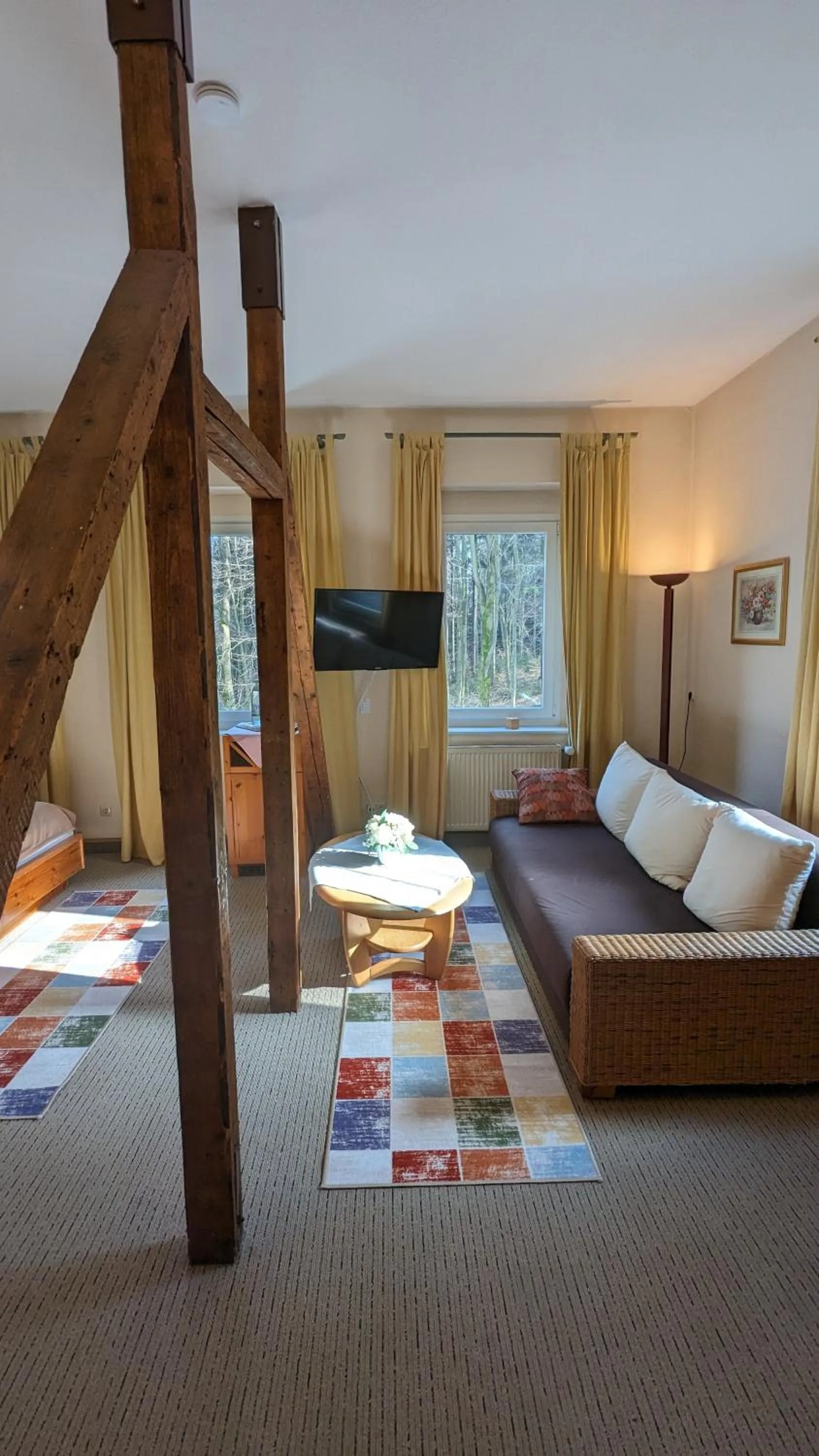 Photo of the whole room, Bed in Naturhotel Forsthaus