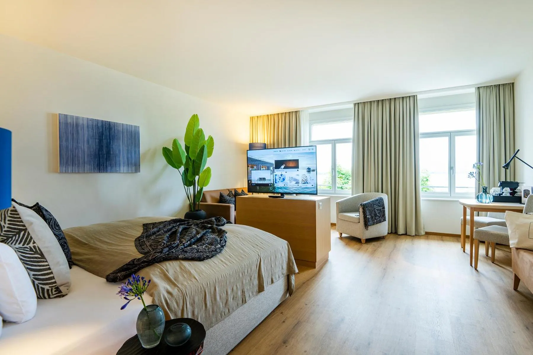 Bed in Seehotel am Kaiserstrand