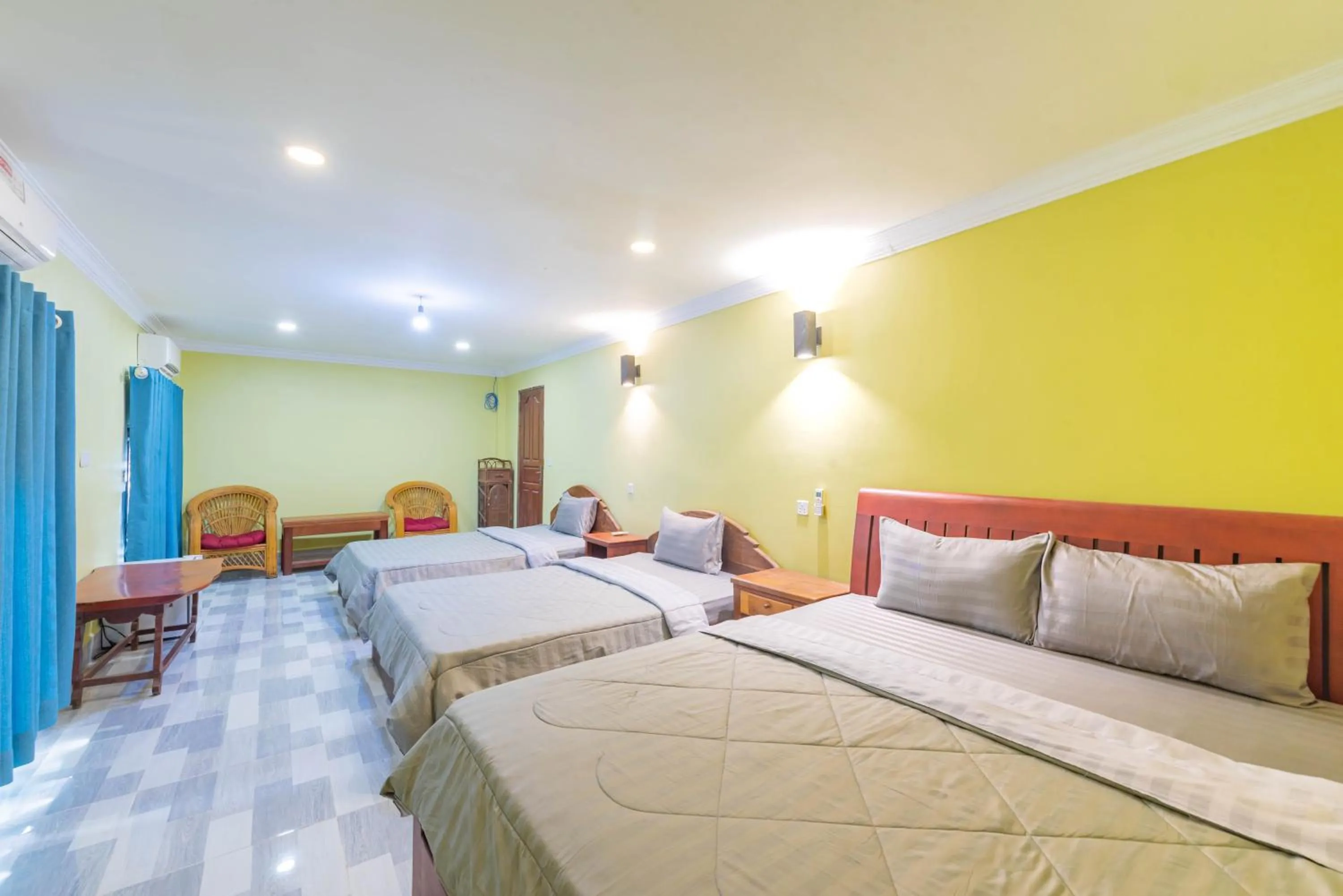 Bed in Boyada Villa Siem Reap