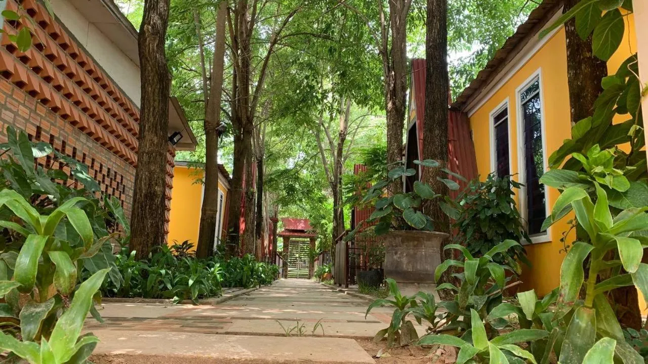 Garden view in Boyada Villa Siem Reap