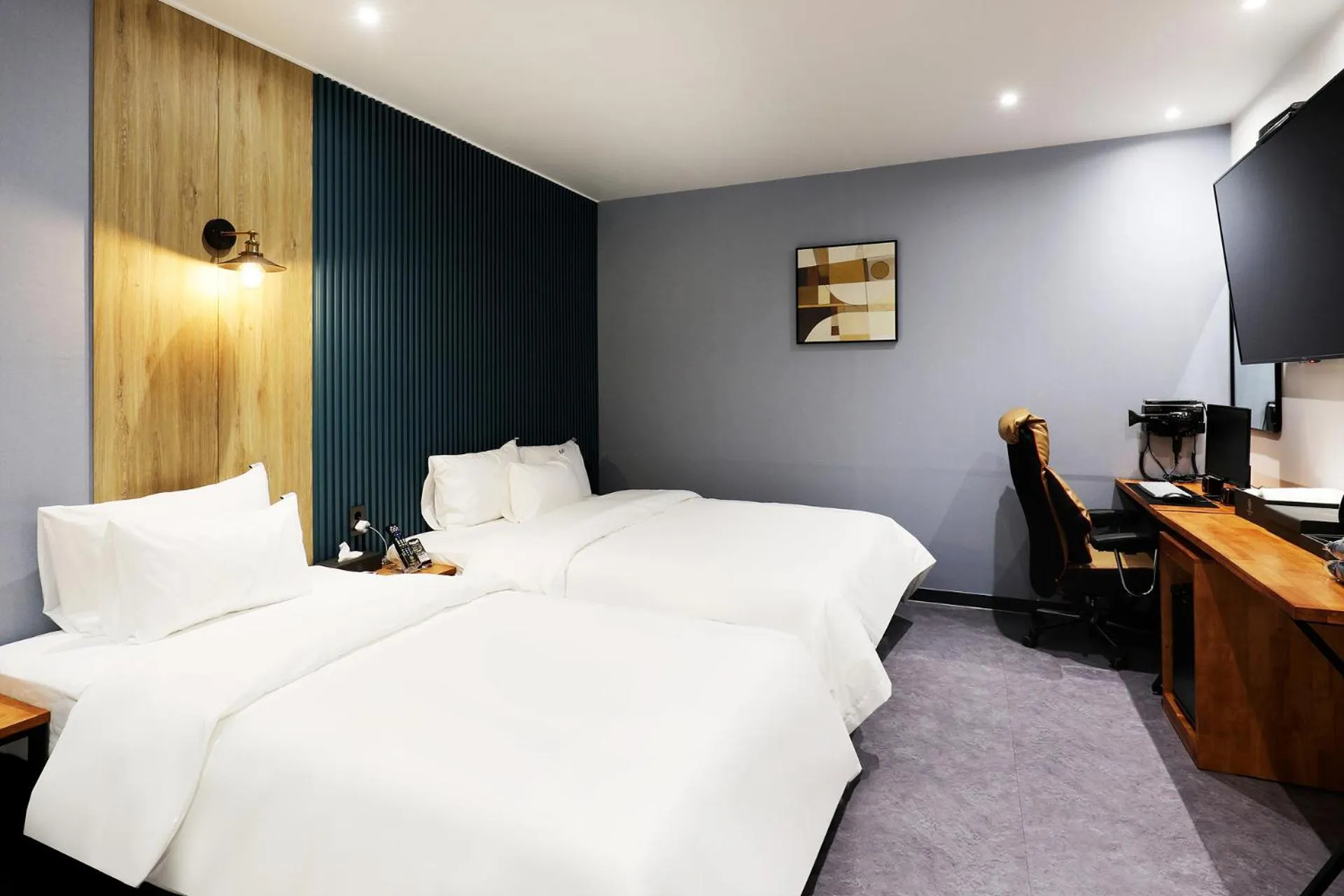 Bed in Mariposa Hotel Songtan