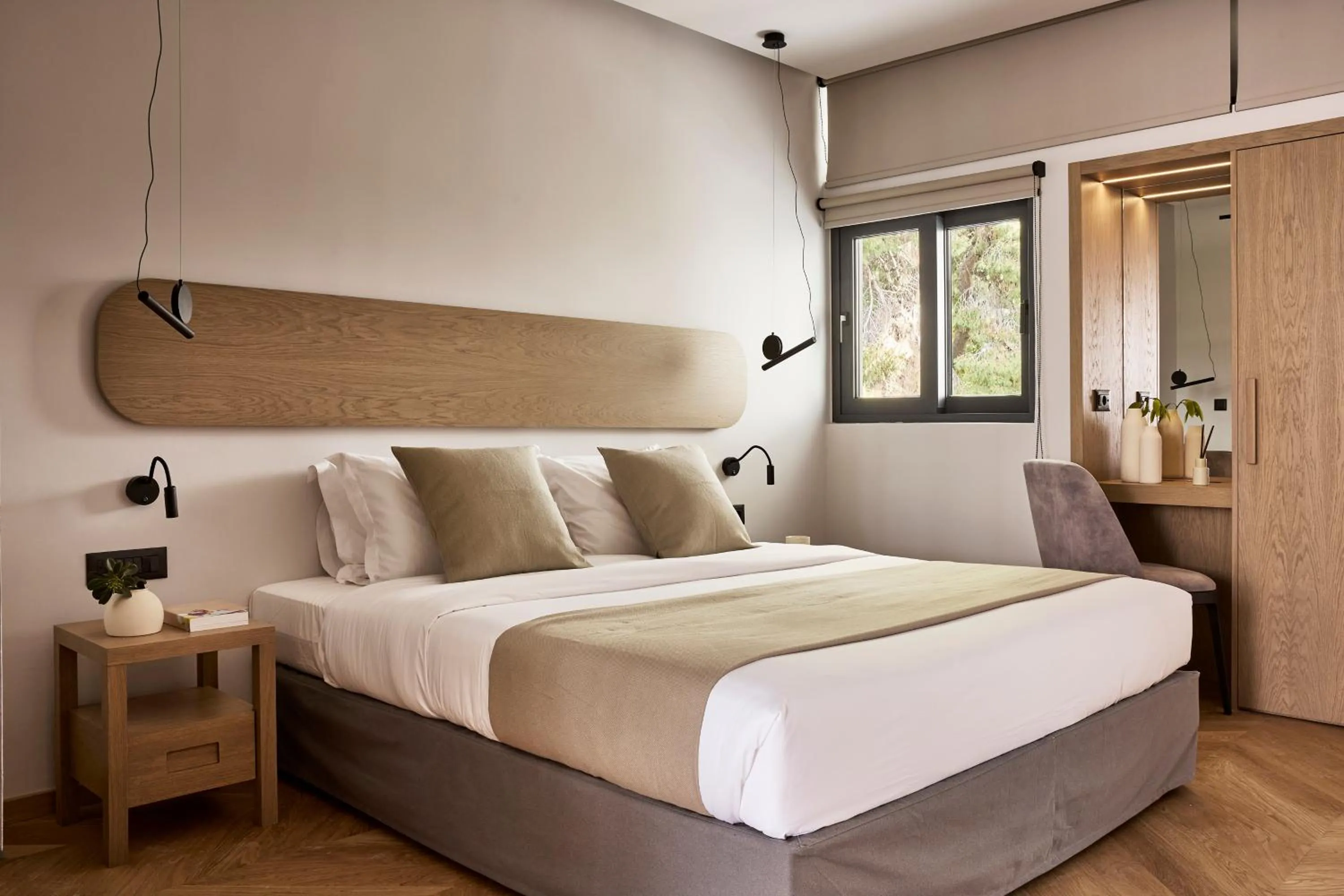 Bed in Cama Luxury Suites Kavouri